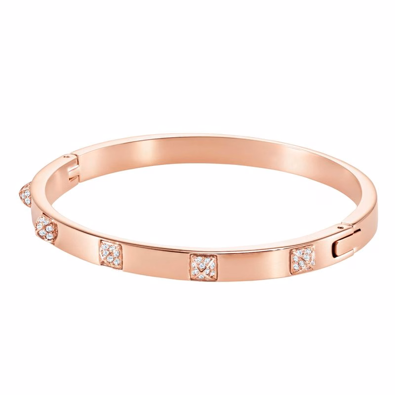 Taktik-Armband, Weiß, Roségold-plattiert