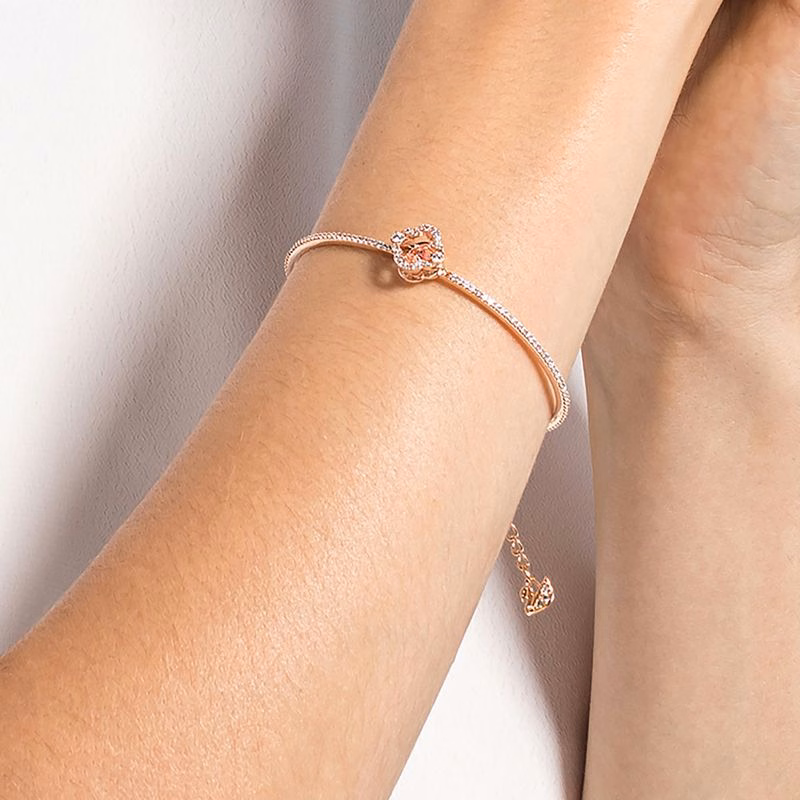 Swarovski Sparkling Dance Armband, Rosa, Roségold-plattiert