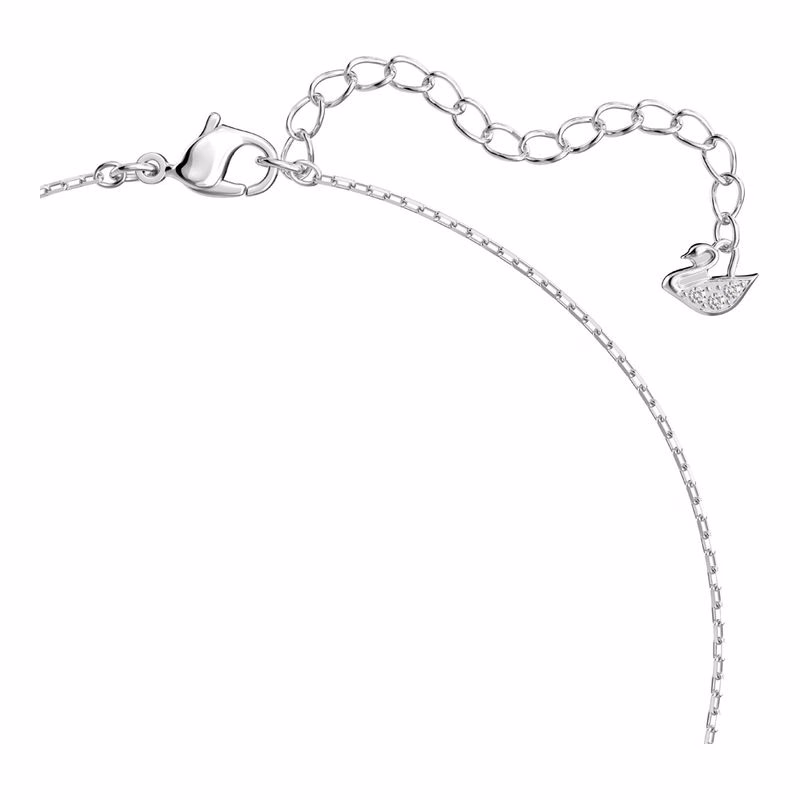 Halskette „Seelenanziehung“, Weiß, Rhodium-plattiert