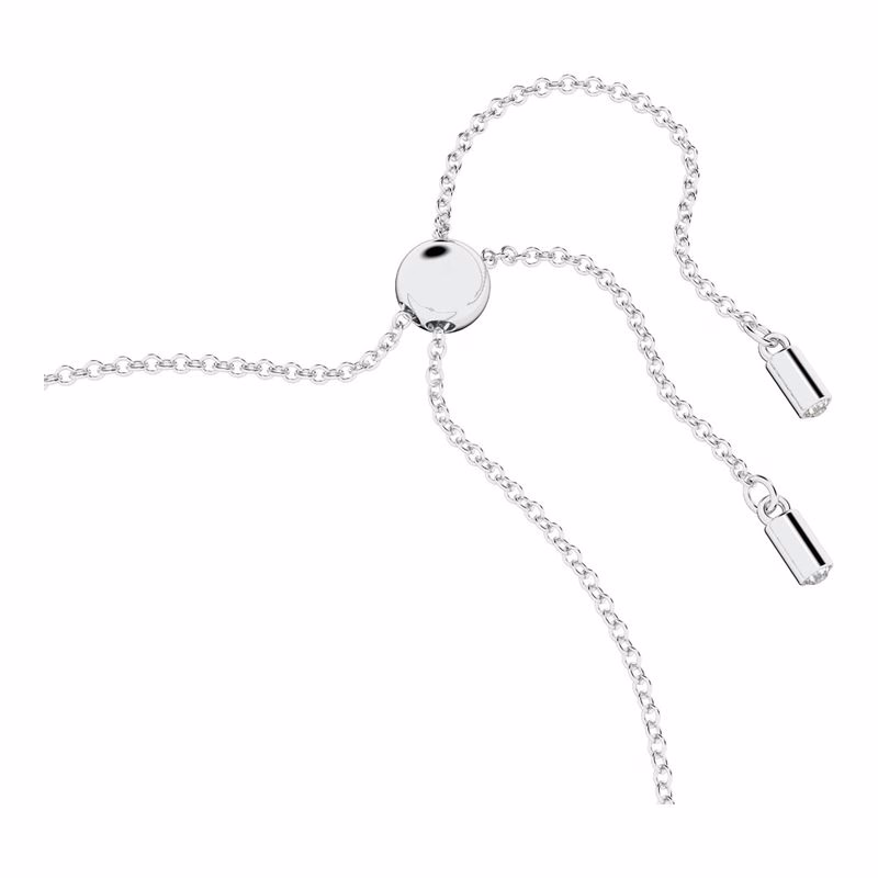 Swarovski Infinity Herzarmband, Weiß, Rhodium-plattiert