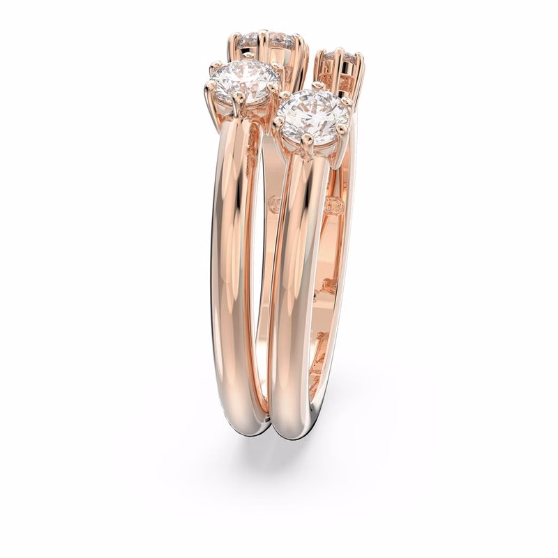 Constella Ring, Set (2), Rundschliff, Weißgold, Roségold-plattiert