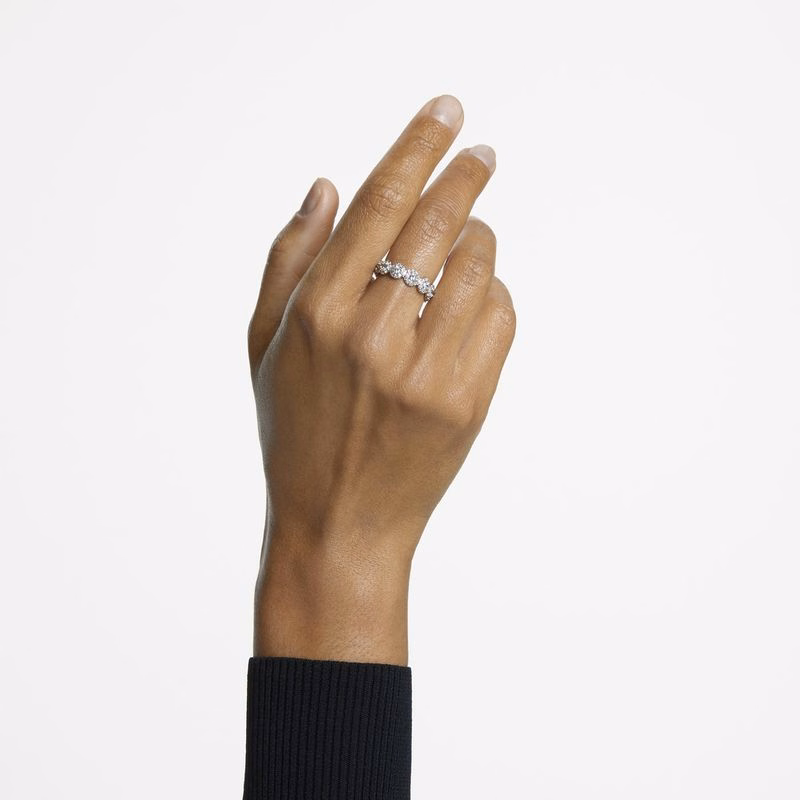 Una Angelic Ring, Rundschliff, Weiß, Rhodiumplattierung