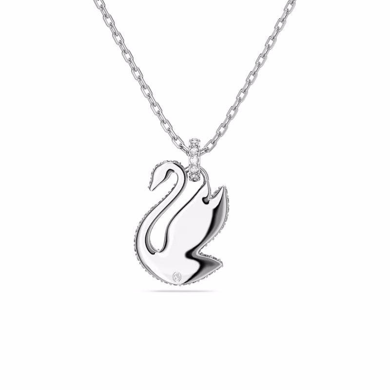 Swarovski Anhänger „Iconic Swan“, mittelgroß, weiß, rhodiniert