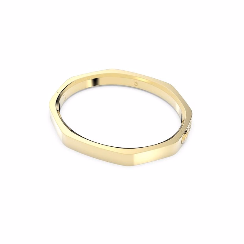 Dextera-Armband, achteckige Form, weiß, goldfarben plattiert
