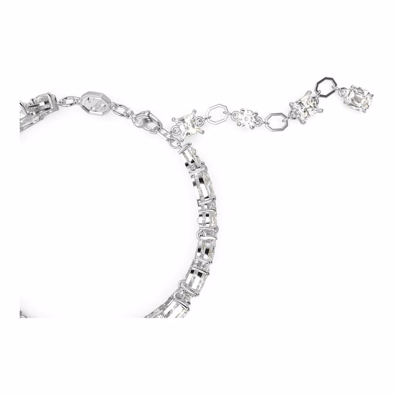 Mesmera-Armband, verschiedene Größen, Weiß, rhodiniert