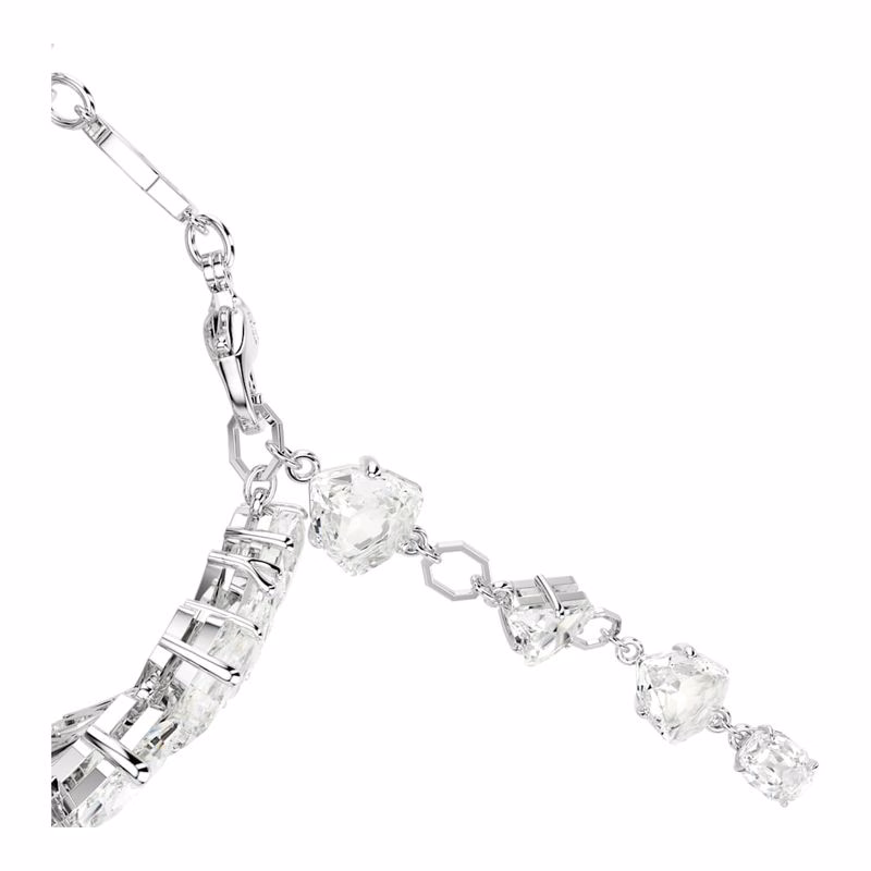 Mesmera-Armband, verschiedene Größen, Weiß, rhodiniert