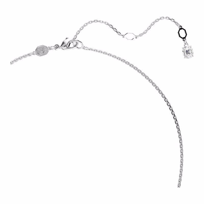 Hyperbel-Anhänger, verschiedene Größen, Unendlichkeitssymbol, Weiß, Rhodium-Beschichtung