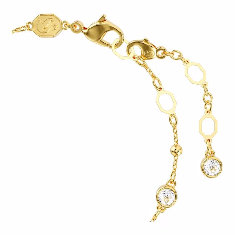 Bernsteinarmband, runder Schliff, weiß, goldfarbene Beschichtung