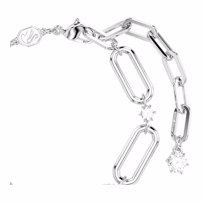 Constella Armband, Weiß, Rhodium-Beschichtung