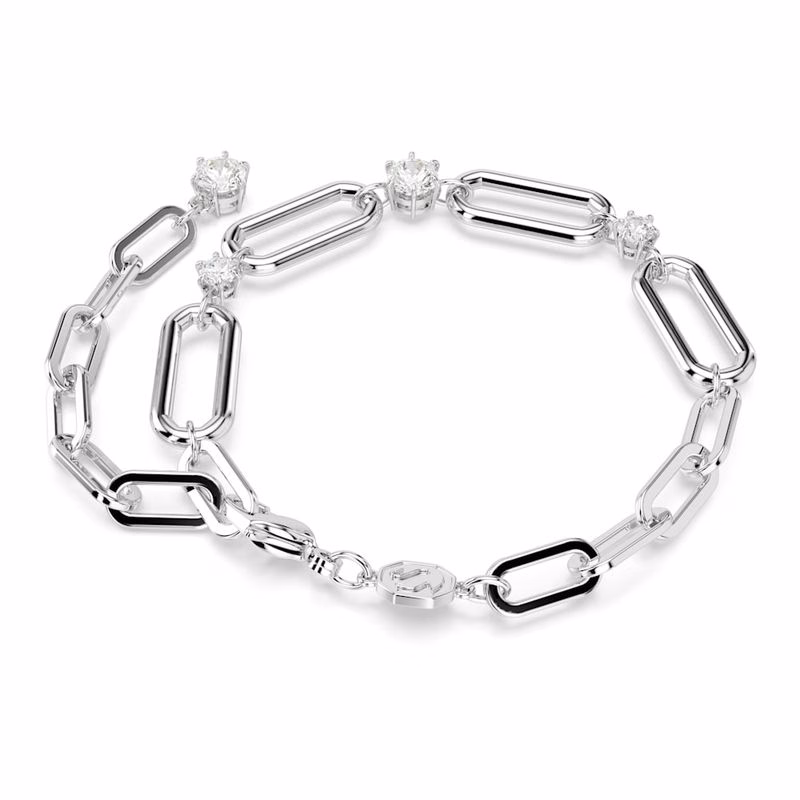 Constella Armband, Weiß, Rhodium-Beschichtung