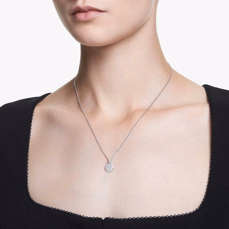 Meteora-Anhänger, Weiß, Rhodium-Beschichtung