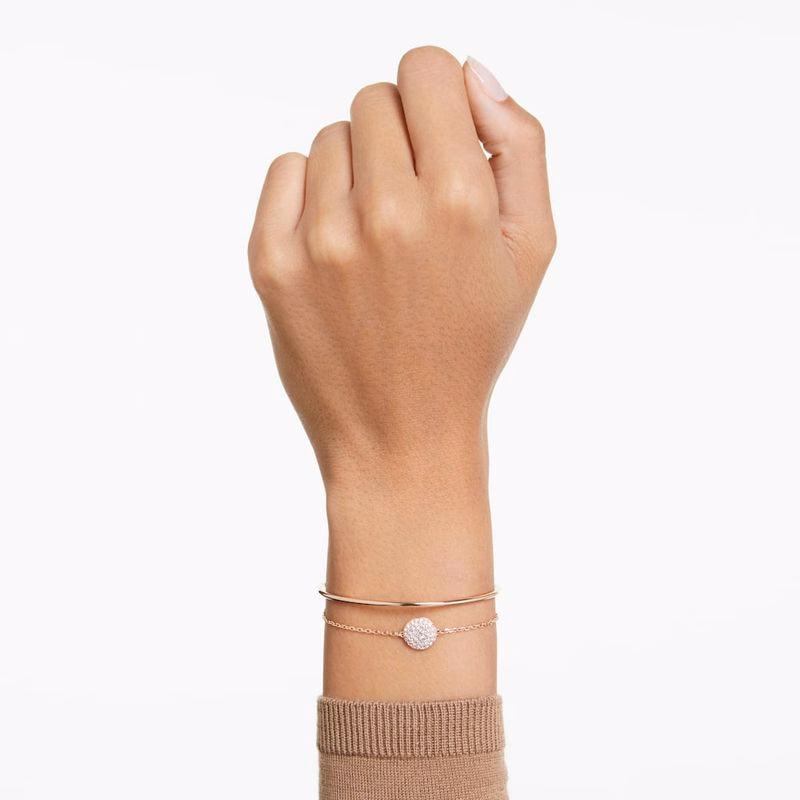 Meteora-Armband, Weiß, Roségold-plattiert