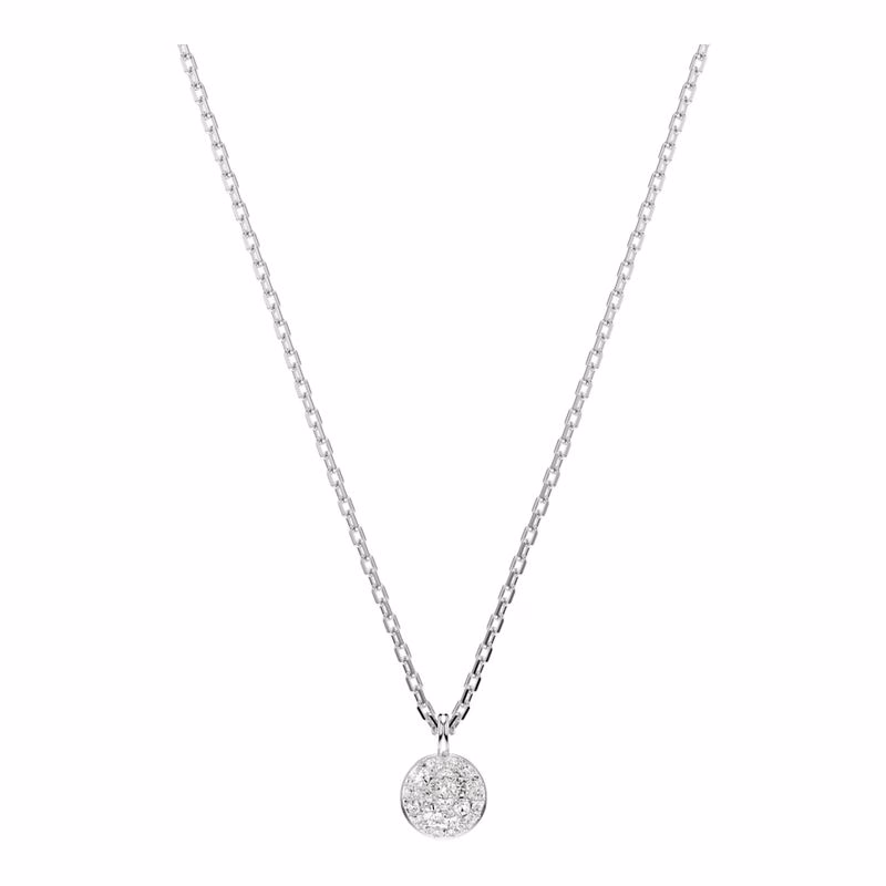 Meteora-Anhänger, mehrlagig, Weiß, Rhodium-Beschichtung