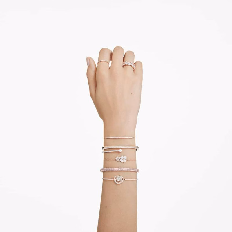 Matrix Vittore Ring, Birnenschliff, Weiß, Roségoldfarben