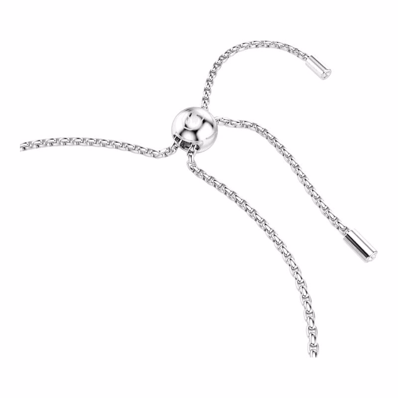Matrix-Armband, runder Schliff mit Farbverlauf, Weiß, rhodiniert