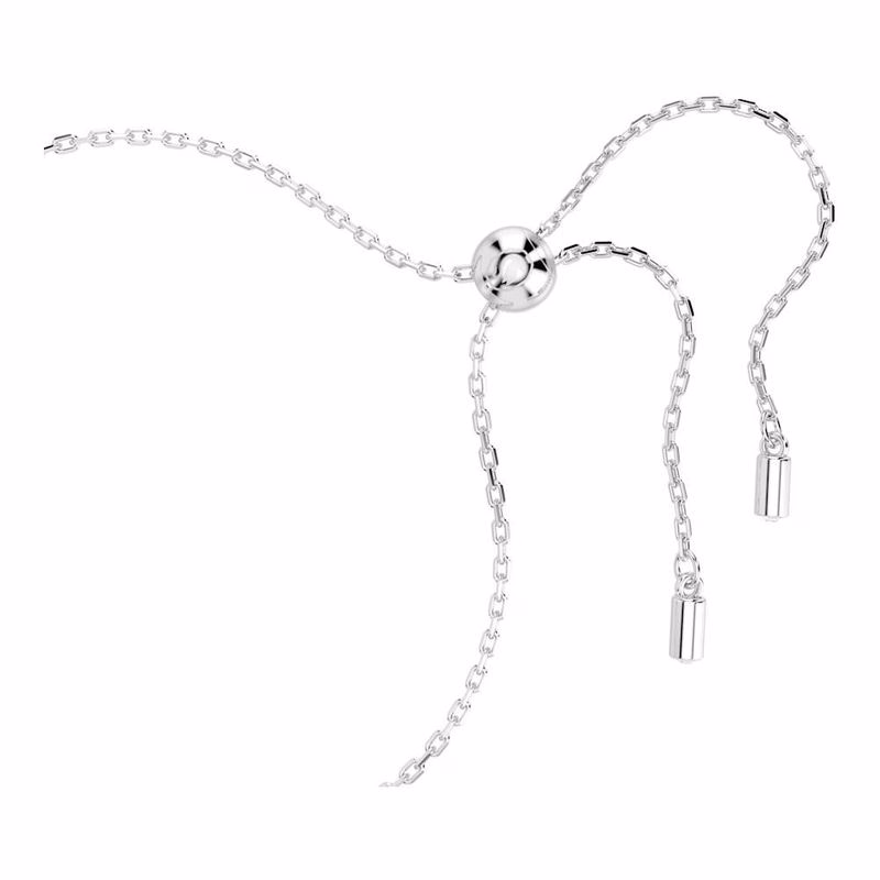 Geburtssteinarmband, quadratisch geschliffen, Dezember, blau, rhodiniert