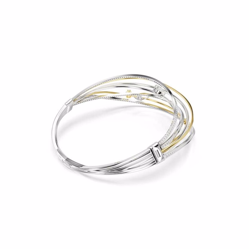 Hyperbola-Choker, verschiedene Größen, Weiß, Kombination verschiedener Metalloberflächen