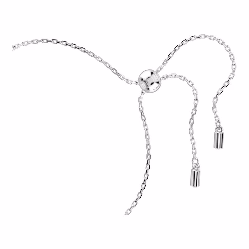 Constella Armband, Kristallperle, Rundschliff, Weiß, Rhodiumplattiert