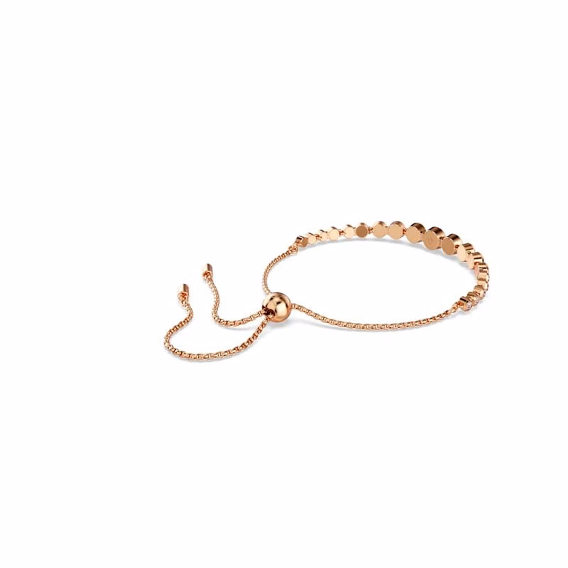 Imber Tennisarmband, gemischte runde Schliffe, rosa, roségoldfarben plattiert