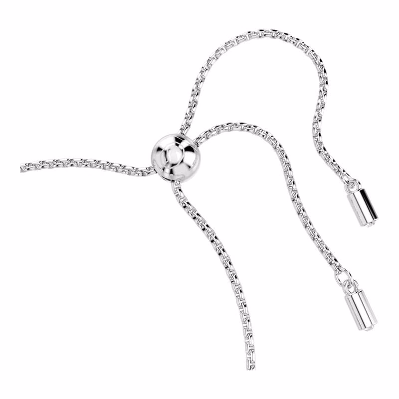 Imber Tennisarmband, gemischte runde Schliffe, blau, rhodiniert