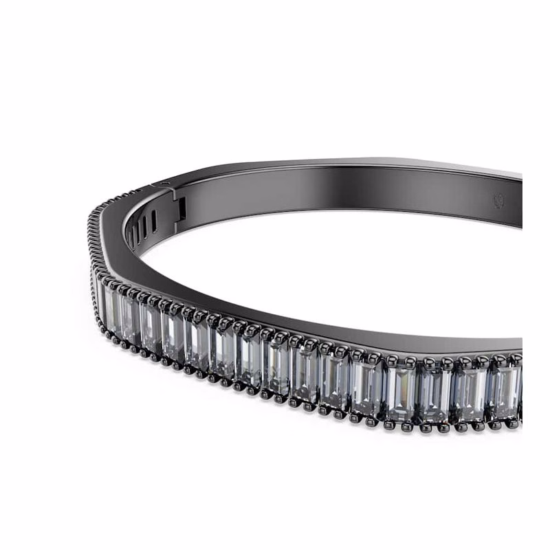 Matrix-Armband, Baguetteschliff, Blau, Ruthenium-plattiert