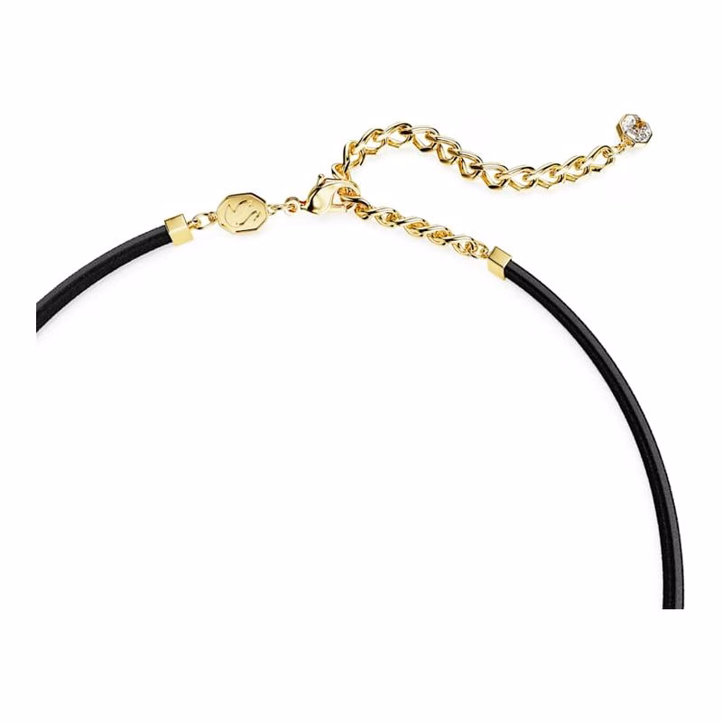Millenia Tennis-Choker, achteckiger Schnitt, Lila, goldfarben plattiert