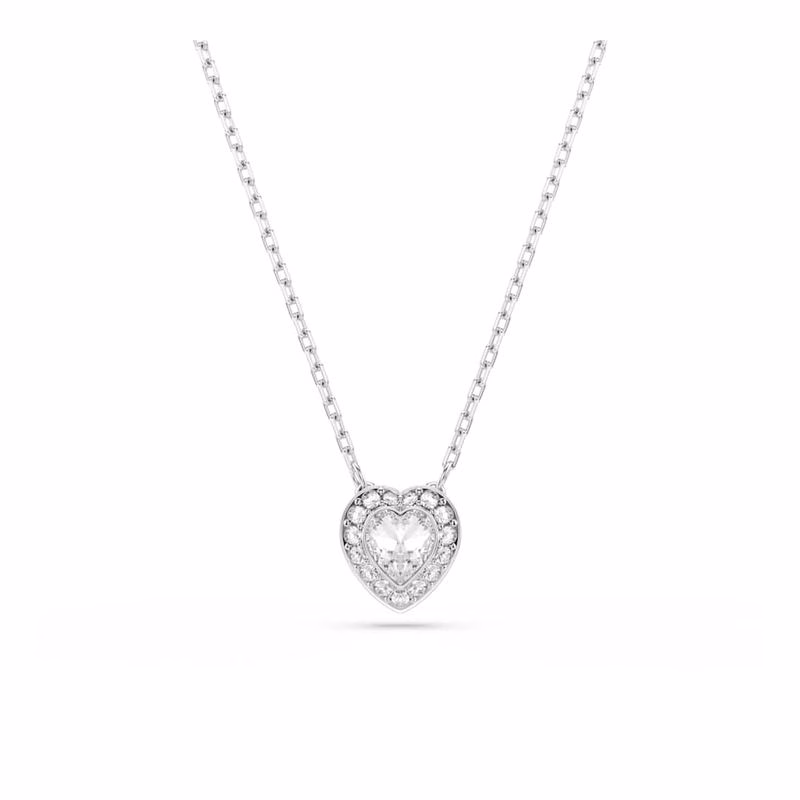 Ariana Grande x Swarovski Set, verschiedene Größen, Herz, Weiß, rhodiniert