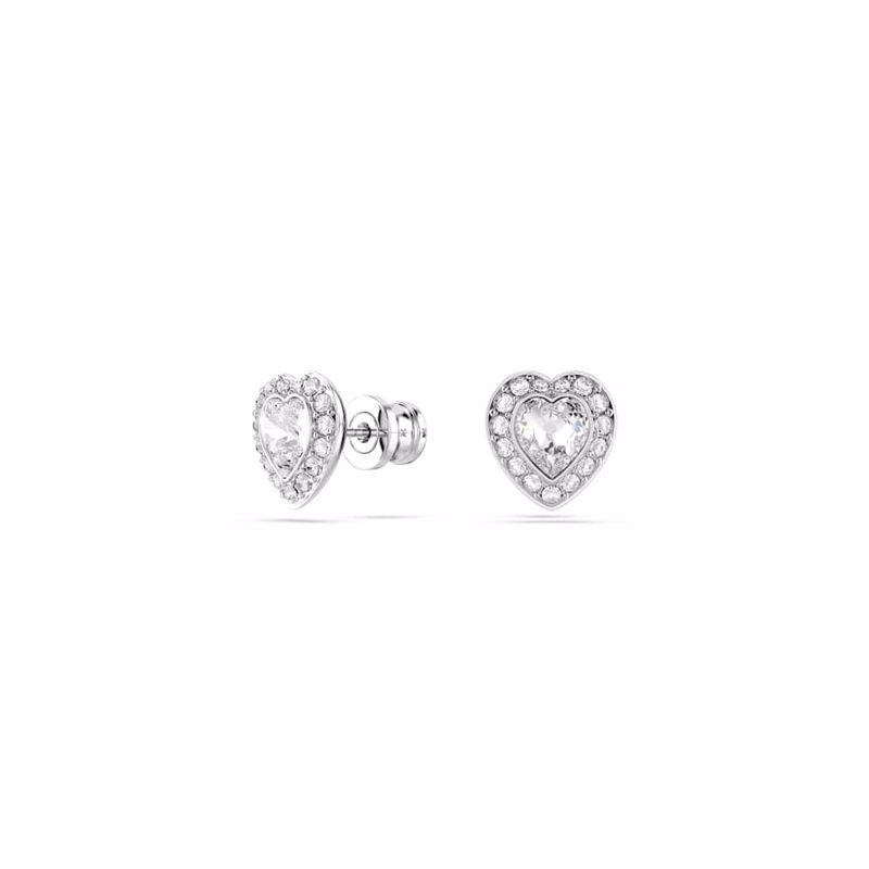Ariana Grande x Swarovski Set, verschiedene Größen, Herz, Weiß, rhodiniert