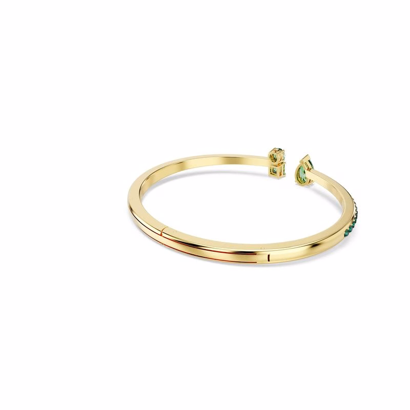 Matrix-Armband, verschiedene Größen, Grün, goldfarben plattiert