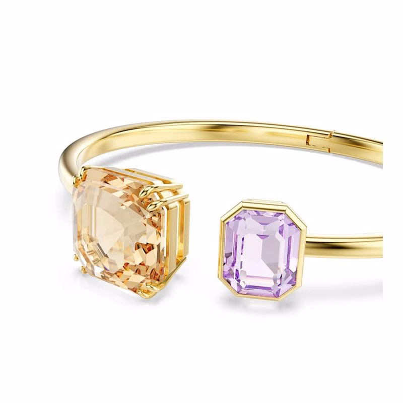 Millenia-Armband, achteckiger Schliff, mehrfarbig, goldfarben plattiert