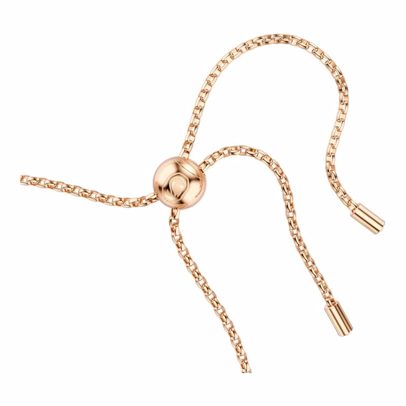 Constella Armband, Kristallperle, Rundschliff, Weiß, Roségold-plattiert