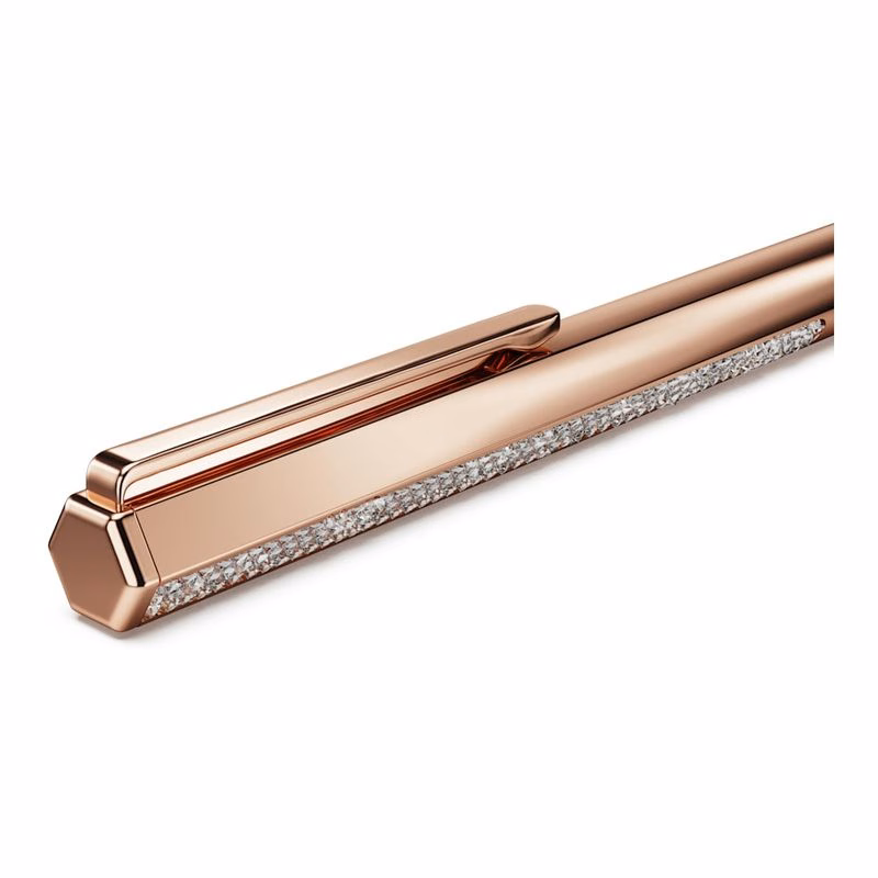 Kristallschimmernder Kugelschreiber, Roségold-Ton, Roségold-Finish