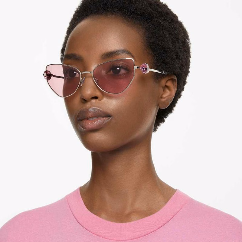 Sonnenbrille, Cat-Eye-Form, SK7003, Rosa