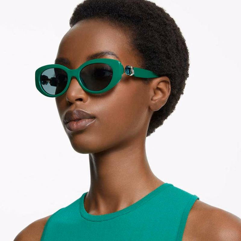 Sonnenbrille, Cat-Eye-Form, SK6002, Grün