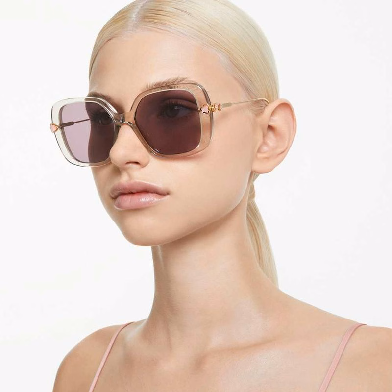 Sonnenbrille, Oversize, quadratische Form, SK6011, Lila