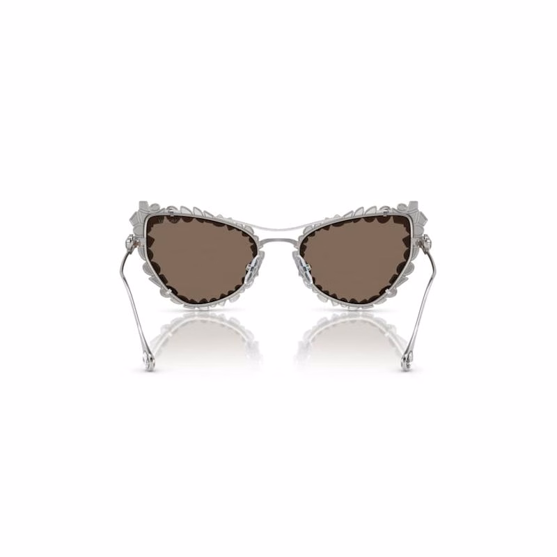 2-in-1 Clip-On-Sonnenbrille, Art, Cat-Eye-Form, SK7011, Weiß