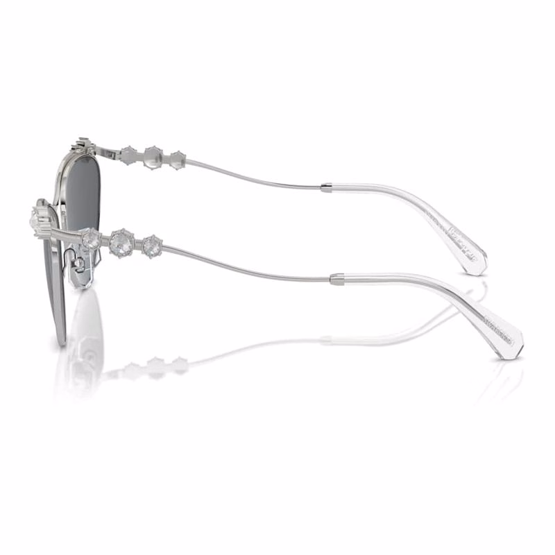 Sonnenbrille, ovale Form, SK7017, silberfarben