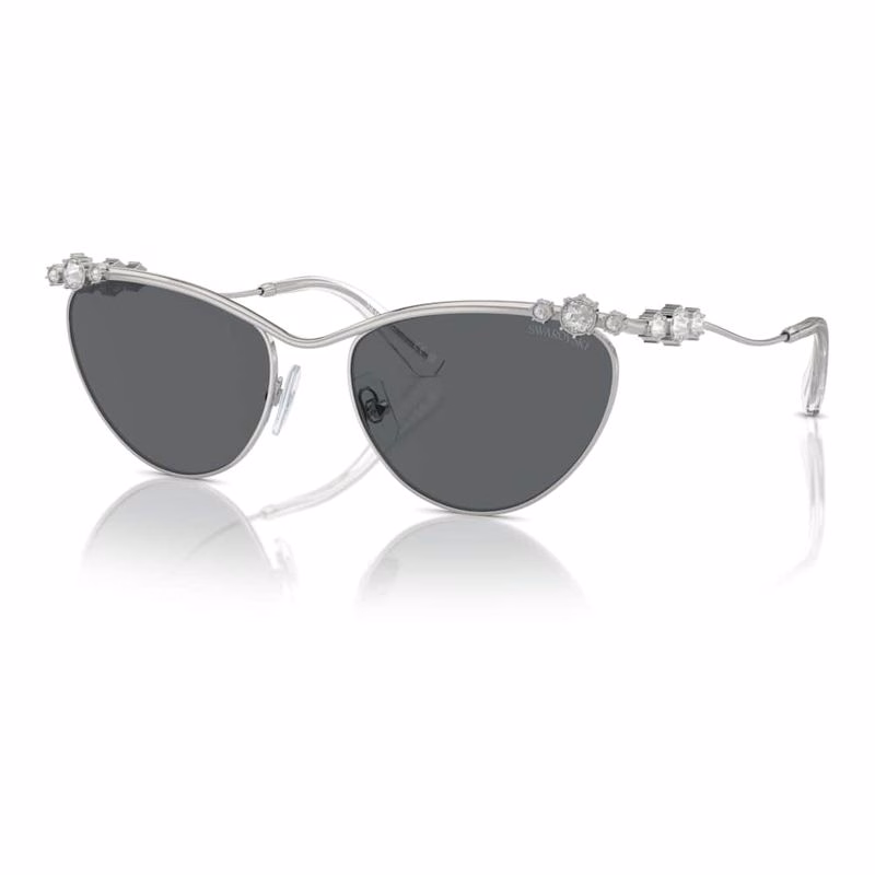 Sonnenbrille, ovale Form, SK7017, silberfarben