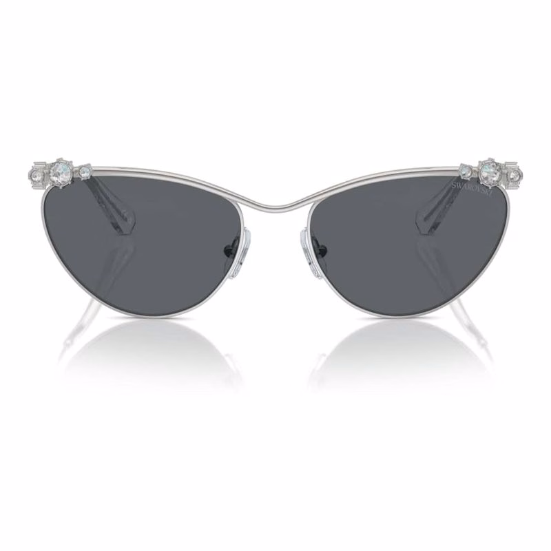 Sonnenbrille, ovale Form, SK7017, silberfarben