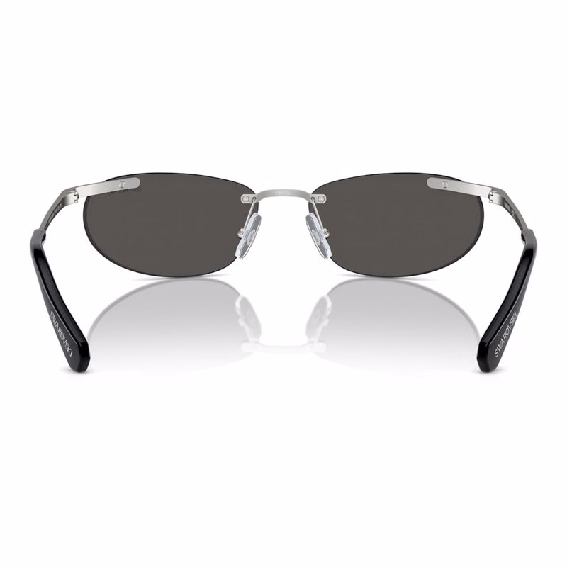 Sonnenbrille, ovale Form, schwarz