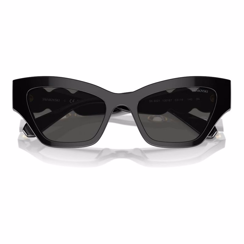 Sonnenbrille, Cat-Eye-Form, Schwarz