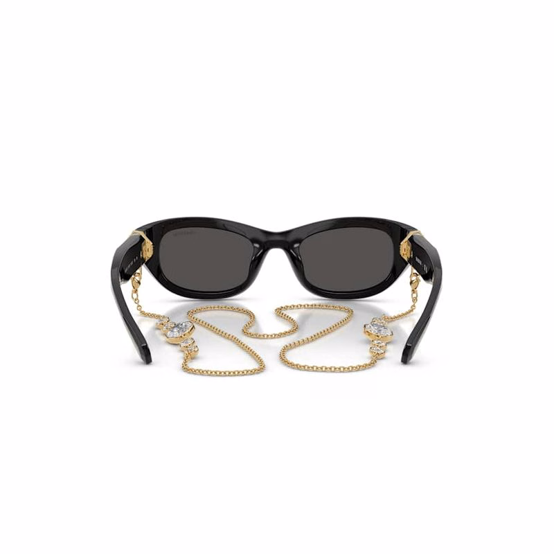 Sonnenbrille, Kissenform, Schwarz