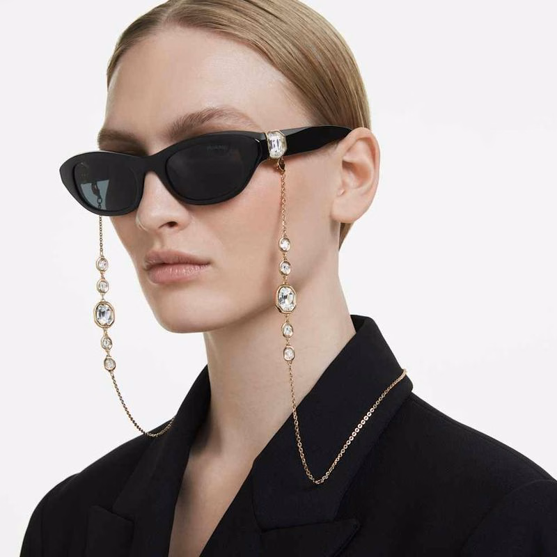 Sonnenbrille, Kissenform, Schwarz