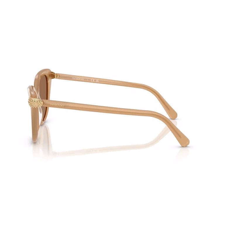 Sonnenbrille, Cat-Eye-Form, Beige