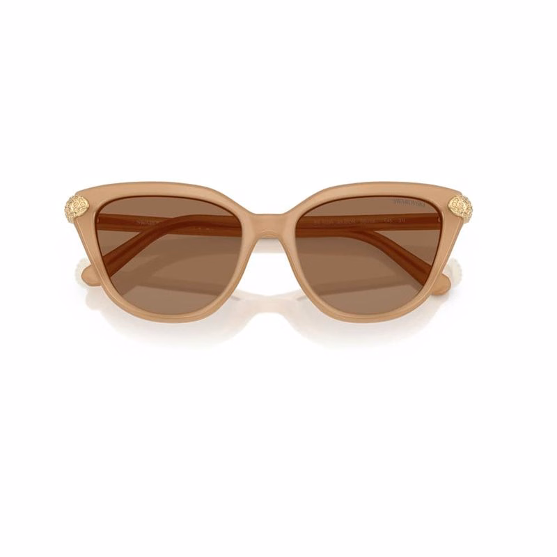 Sonnenbrille, Cat-Eye-Form, Beige