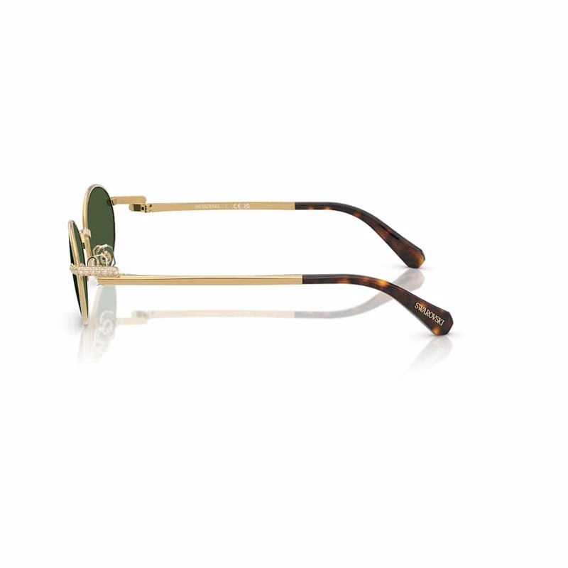 Sonnenbrille, ovale Form, grün
