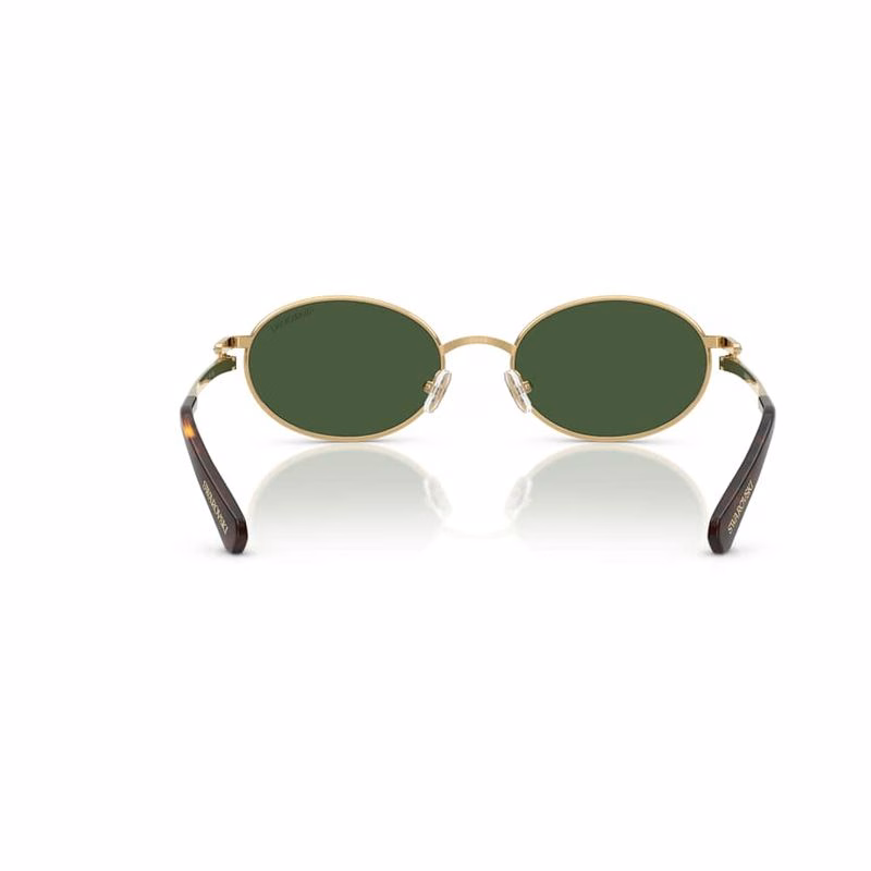 Sonnenbrille, ovale Form, grün