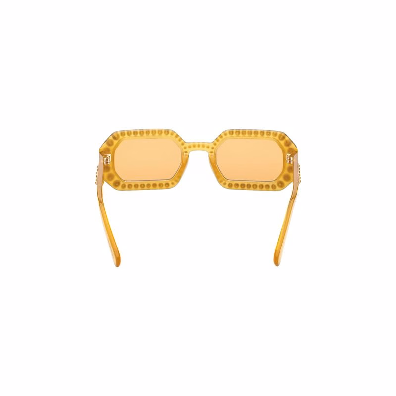 Sonnenbrille, achteckige Form, Pavé-Fassung, SK0345 39E, Orange