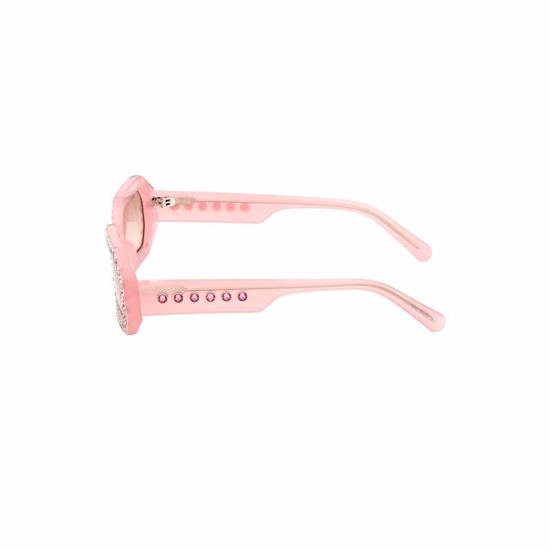 Sonnenbrille, achteckige Form, Pavé-Fassung, SK0345 72U, Rosa