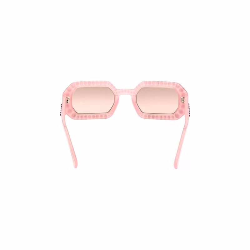 Sonnenbrille, achteckige Form, Pavé-Fassung, SK0345 72U, Rosa
